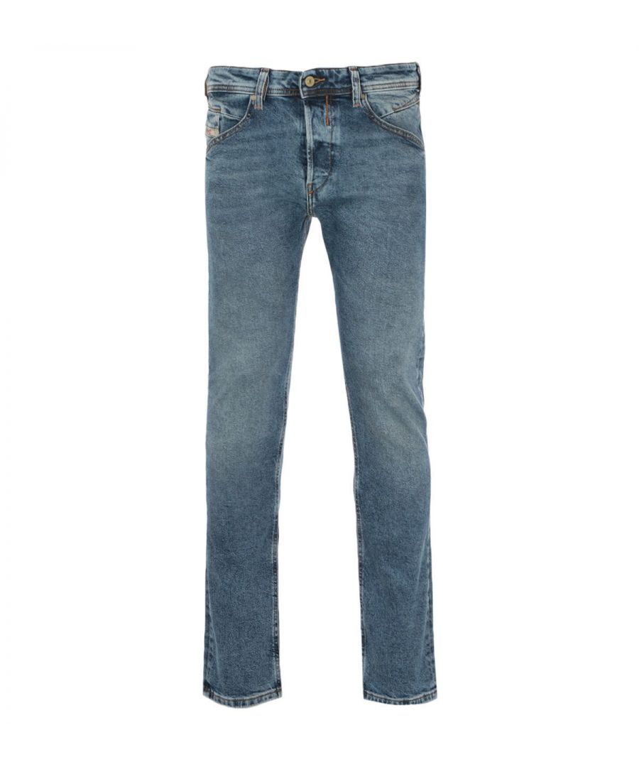 Image for Diesel Belther-R Slim-Tapered Fit Jeans - Vintage Blue