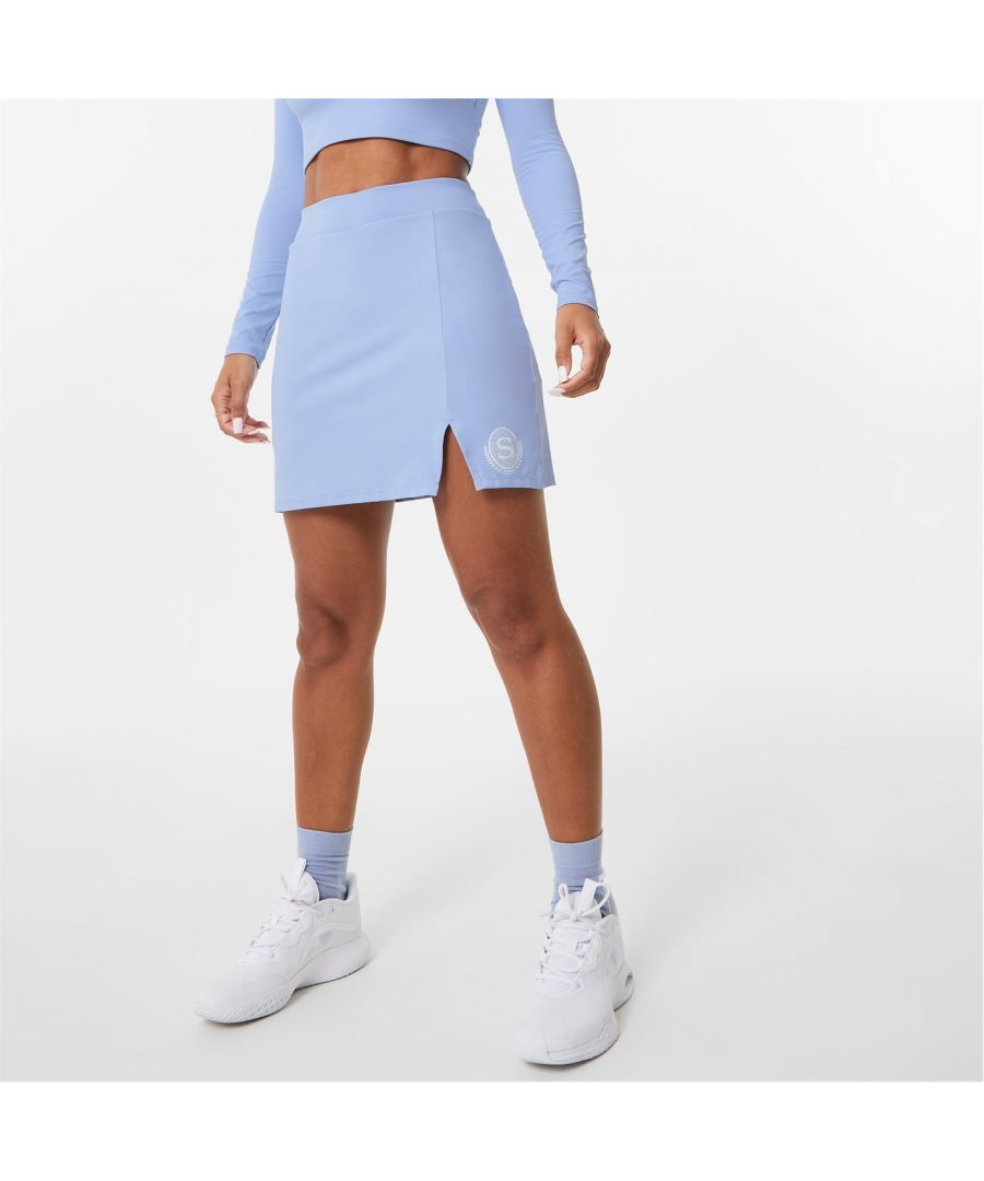 Slazenger x Sofia Richie Split Skort - Selected by Sofia Richie an LA style icon who is known for her off-duty style delving into Slazenger's previous styles archives to deliver a contemporary update in dreamy colourways. Crafted in a polyamide mix for a style that adapts to your shape, this 2 in 1 style features side split for a feminine touch, with elasticated waistband and tonal stitching throughout. The look is complete with subtle Slazenger branding, pair with trainers and tee for a sleek minimal look.