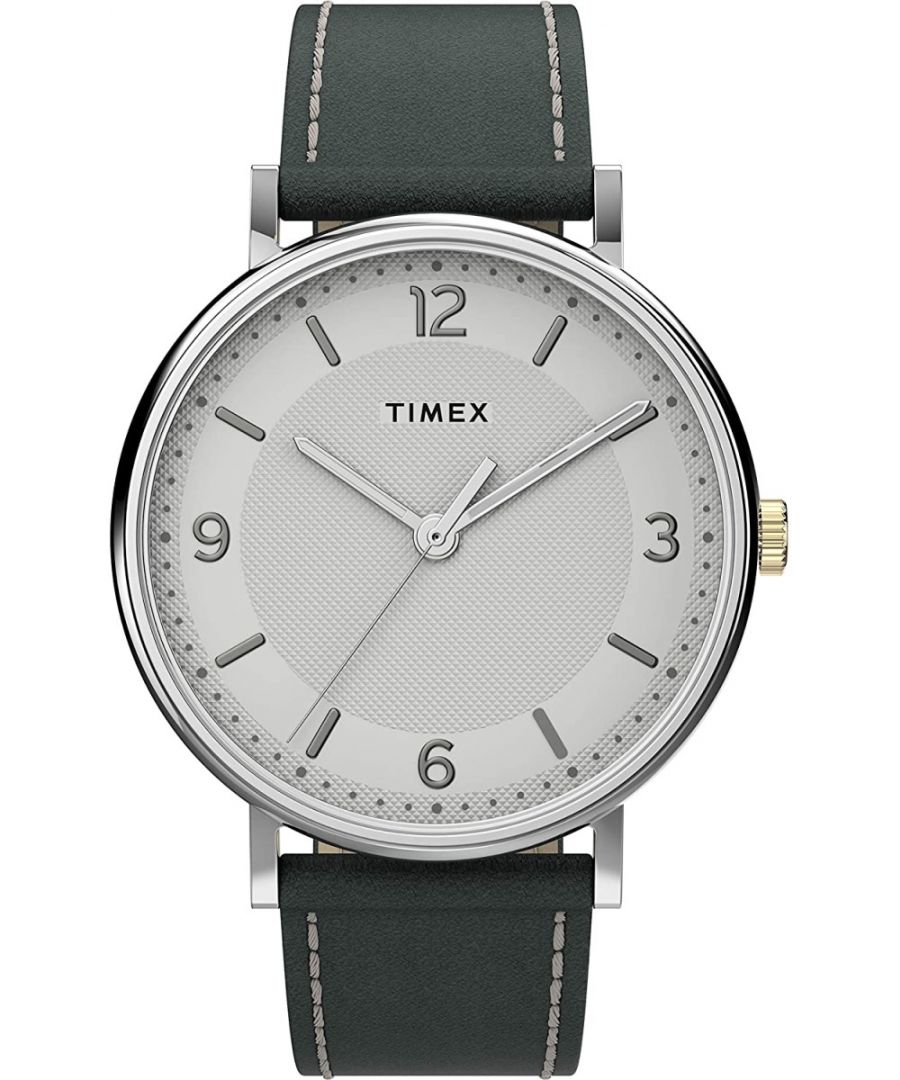Timex Southview Mens Grey Watch TW2U67500 Leather - One Size