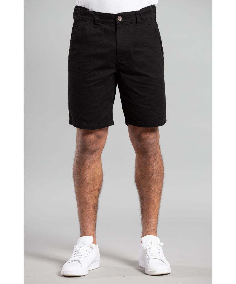 Get ready for summer with these versatile chino shorts. Made from 100% cotton twill, they're comfortable and breathable. With a classic design and neutral colours, they're easy to pair with any outfit. Perfect for any casual occasion, these shorts are a must-have for your warm-weather wardrobe. They are machine washable for easy care