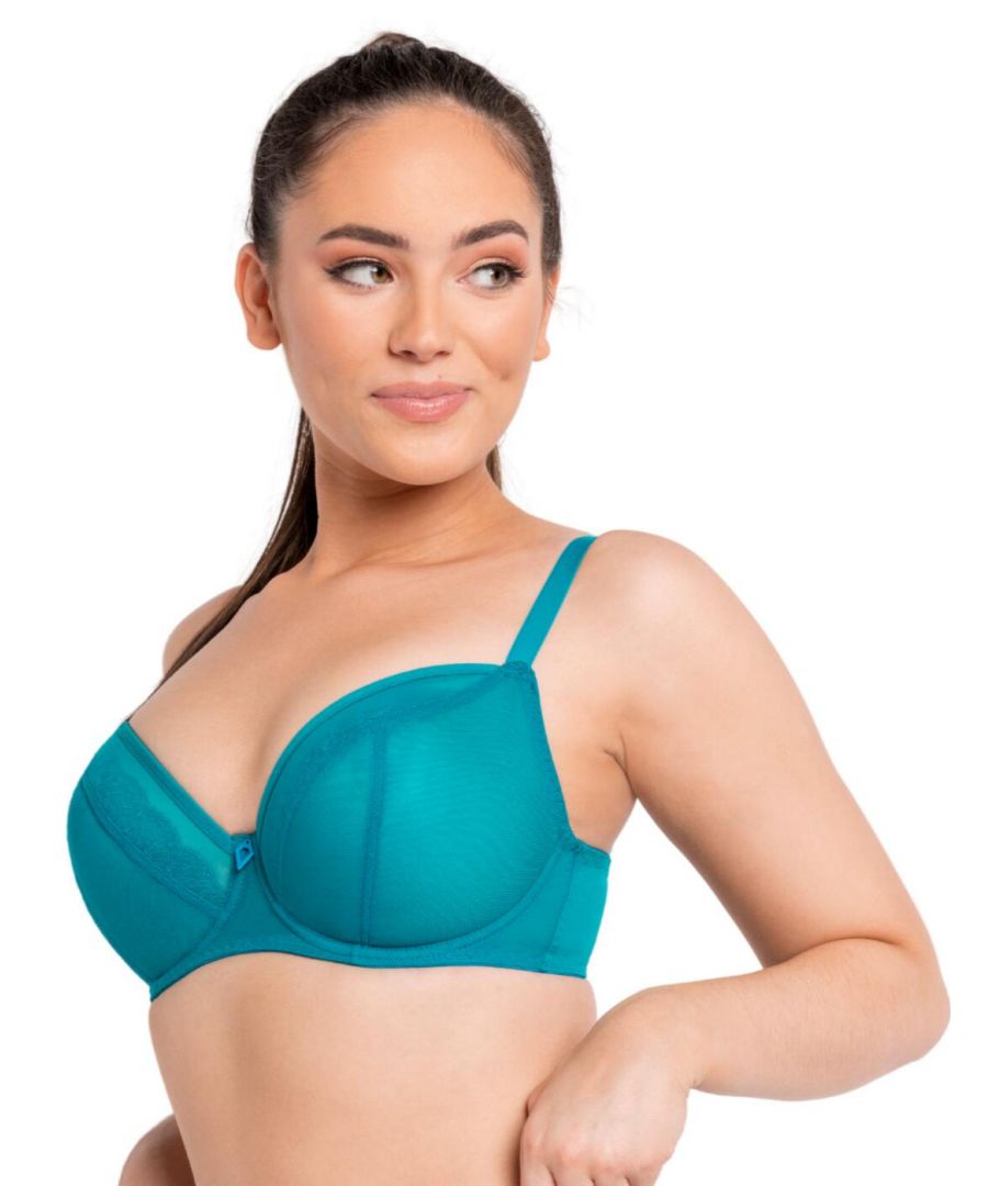 Curvy Kate Womens CK026100 Eye Spy Balcony Bra - Blue Elastane - Size 30DD