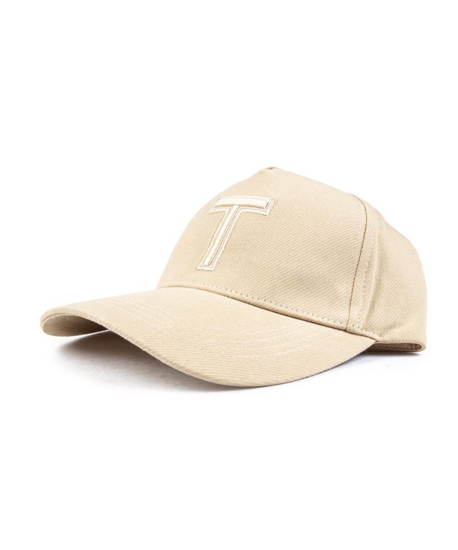 Mens natural Ted Baker kayila cap, manufactured with cotton. Featuring: ted branding, 6 panel, adjustable closure, curved brim and one size.