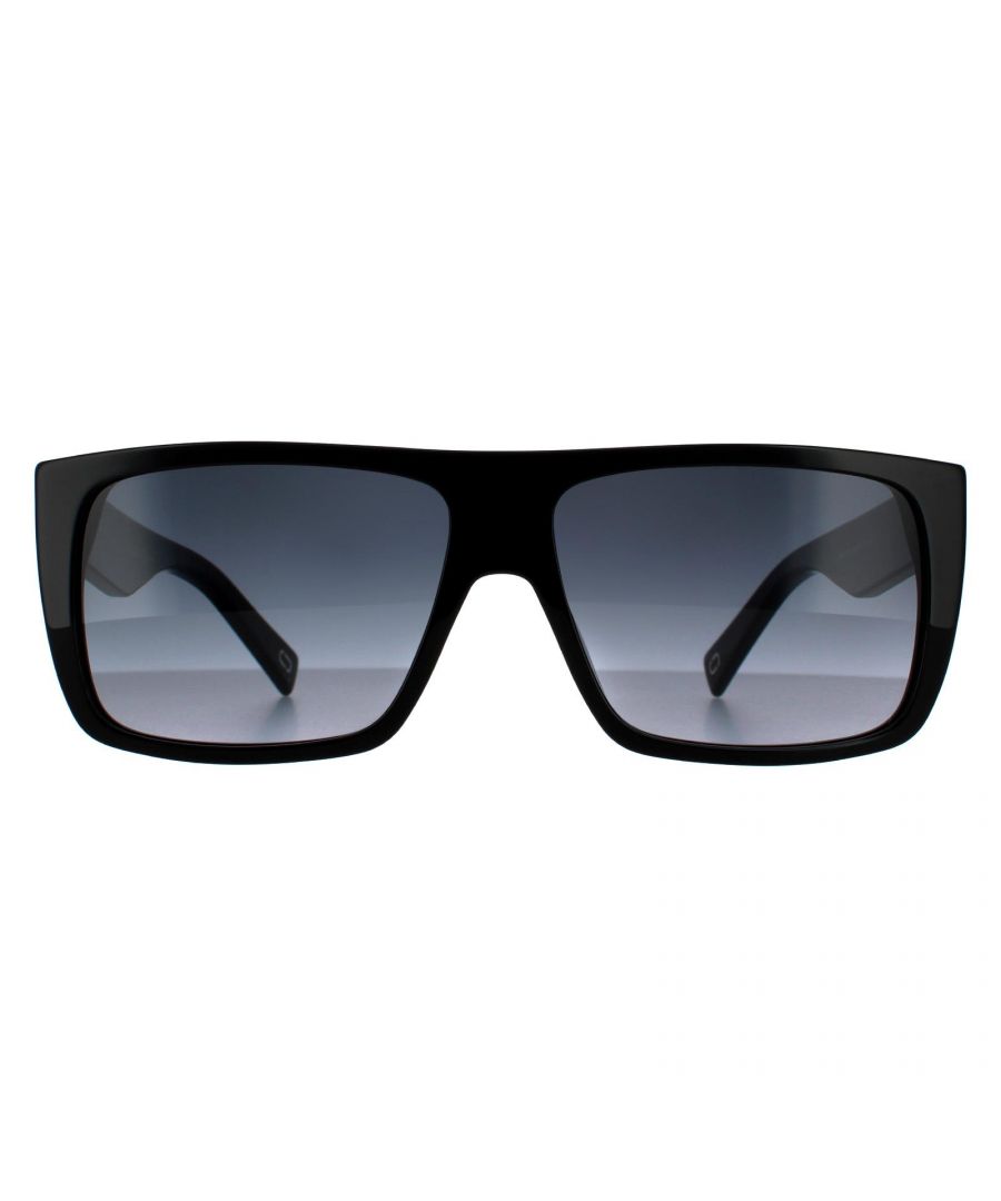 Marc Jacobs Rectangle Unisex Black Grey Dark Gradient Sunglasses - One Size