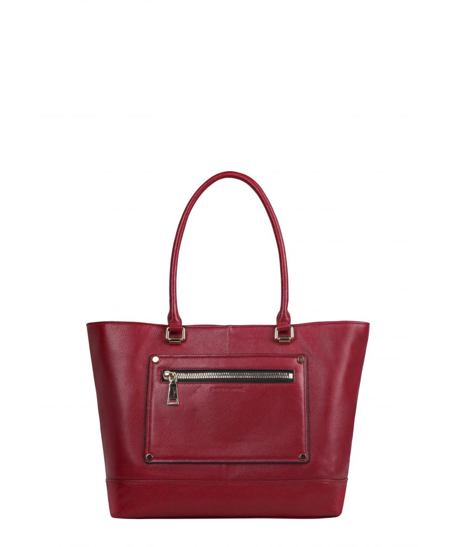 Image for PEBBLED LEATHER E/W TOTE BAG