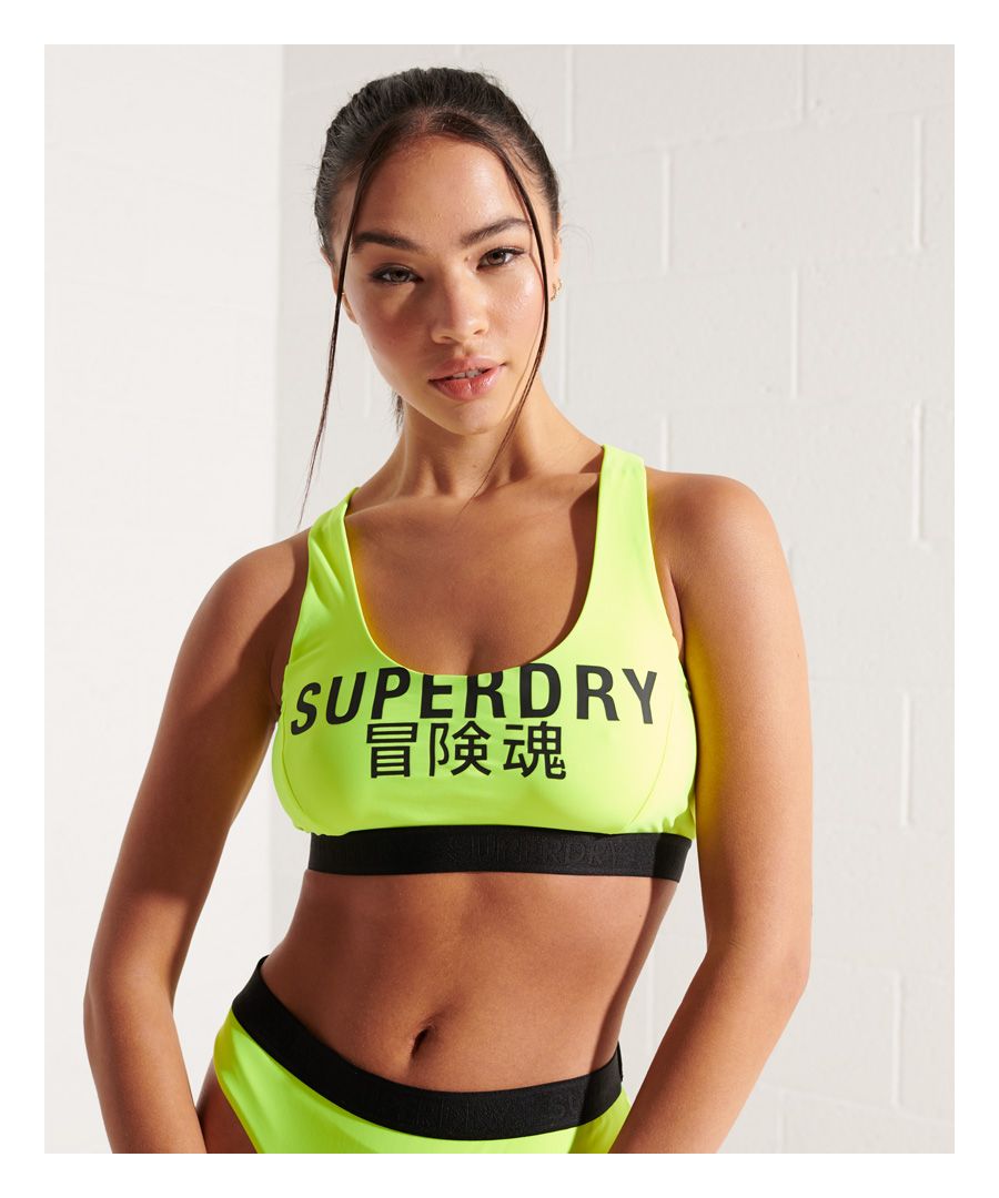 Image for SUPERDRY Logo Crop Bikini Top