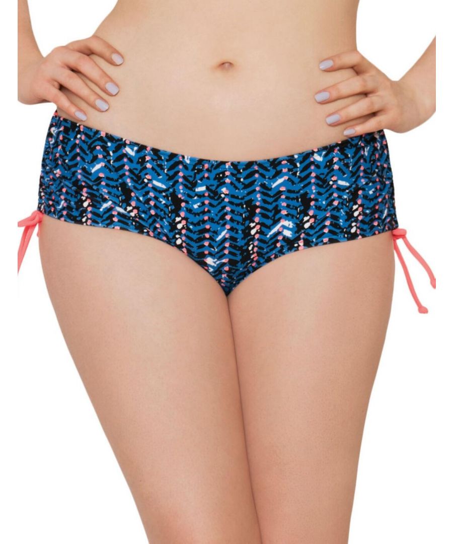 Curvy Kate Womens Instinct Adjustable Bikini Short - Blue - Size 3XL