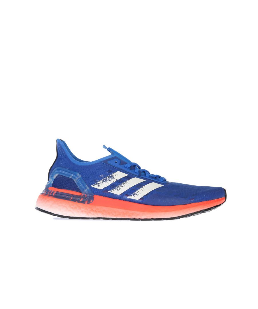 Image for Men's adidas Ultraboost PB Running Shoes in Blue-White