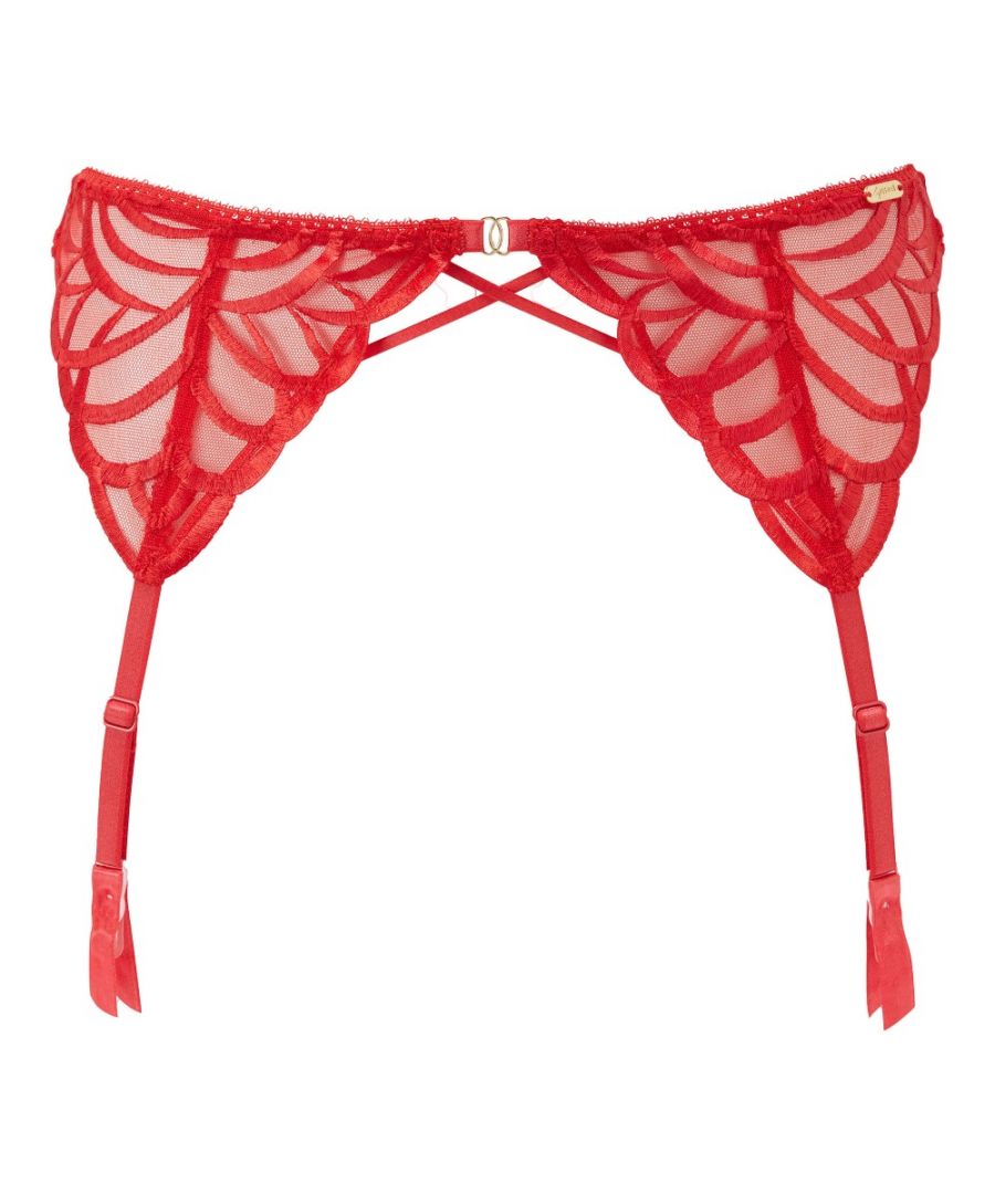  Womens Fiesta Suspender - Red - Size Small