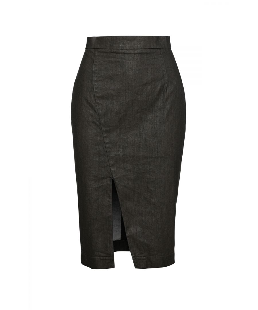 Image for Dark Green Pencil Skirt by Conquista Fashion