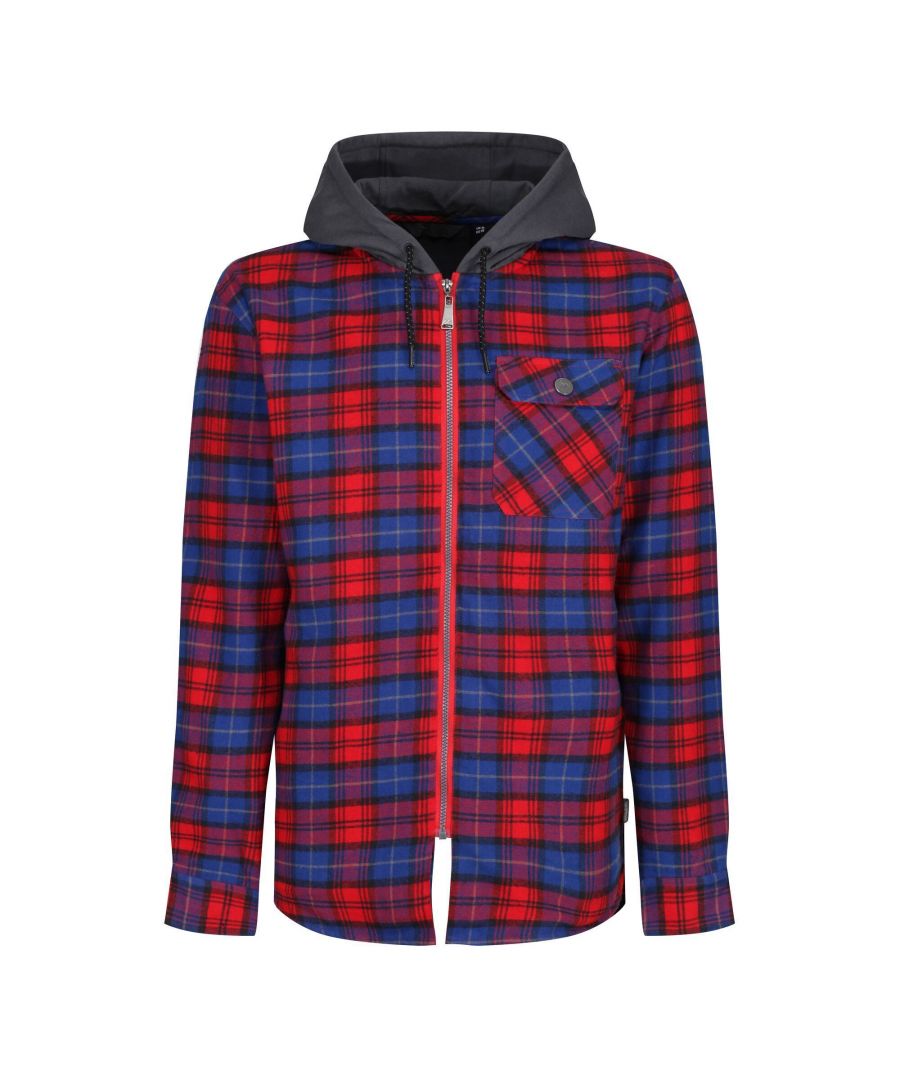 Regatta Mens Tactical Siege Checked Jacket (Classic Red)