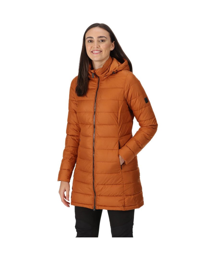 100% polyester fabric. Durable water repellent finish. Ultra warm and super soft Atomlight insulation. Lightweight fill. Detachable hood with adjusters. 2 way centre front zip. Inner zip guard. 2 zipped lower pockets. Hidden elastication at cuff.