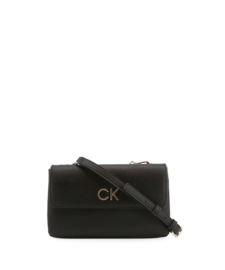 Brand: Calvin Klein Gender: Women Type: Bags Season: Fall/Winter  PRODUCT DETAIL • Color: black • Pattern: plain • Size (cm): 14,5 x 24 x 4 cm • Details: -shoulder bags   COMPOSITION AND MATERIAL • Composition: -51% polyester -49%  polyurethane  •  Washing: machine wash at 30°