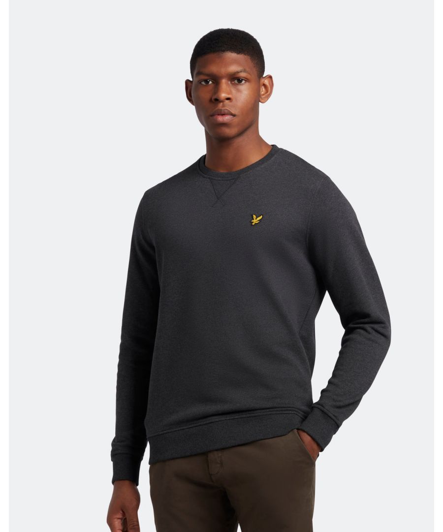 Lyle & Scott Mens Crew Neck Sweatshirt in Grey - Size Small