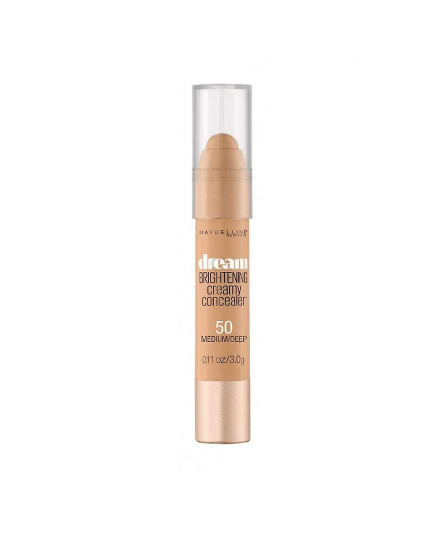 Maybelline's Dream Brightening Concealer is a creamy, blendable crayon that instantly camouflages dark circles for a more wide-awake appearance.