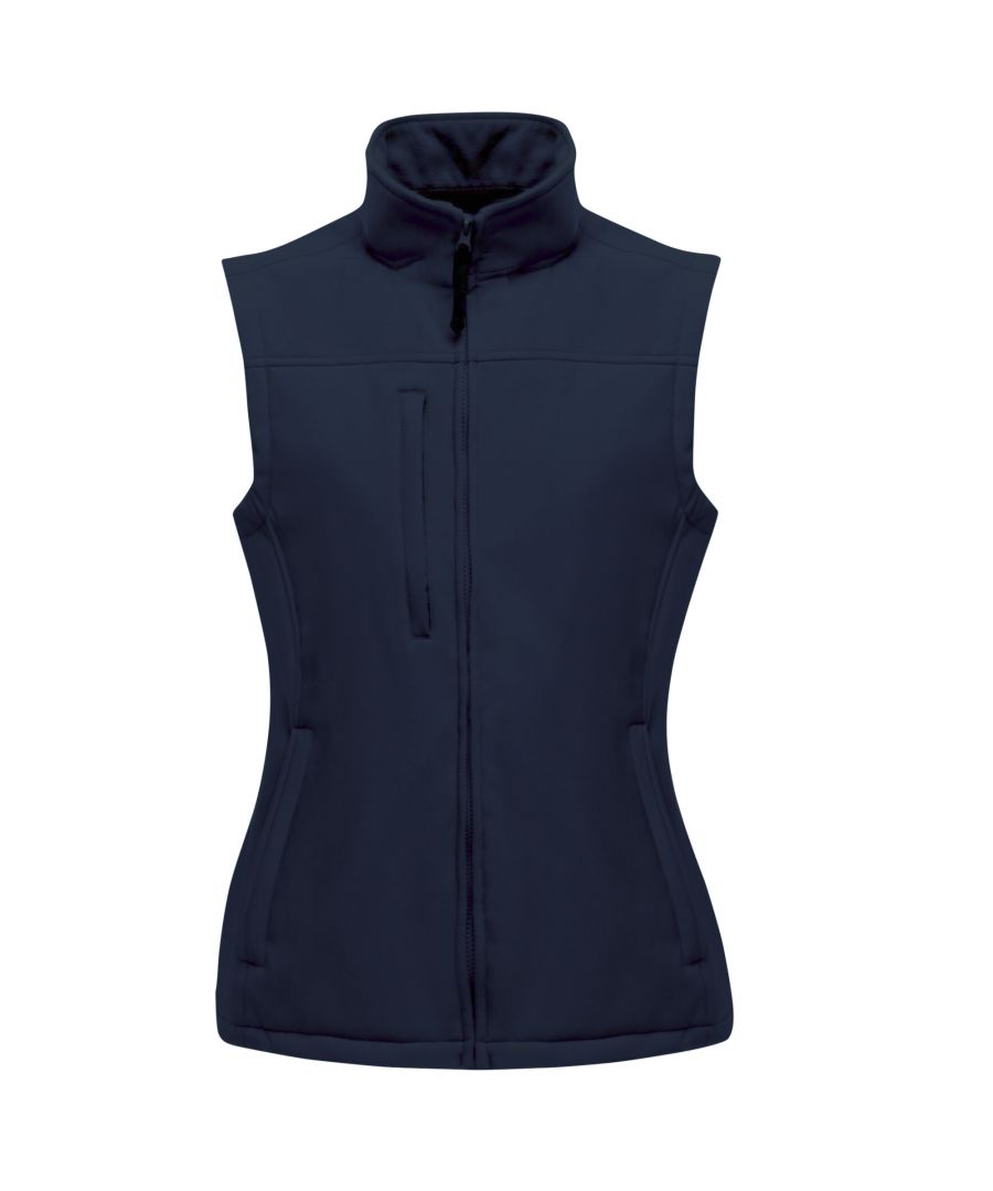 Regatta Womens/Ladies Flux Softshell Bodywarmer / Sleeveless Jacket (Water Repellent & Wind Resistant) - Navy - Size 18 UK