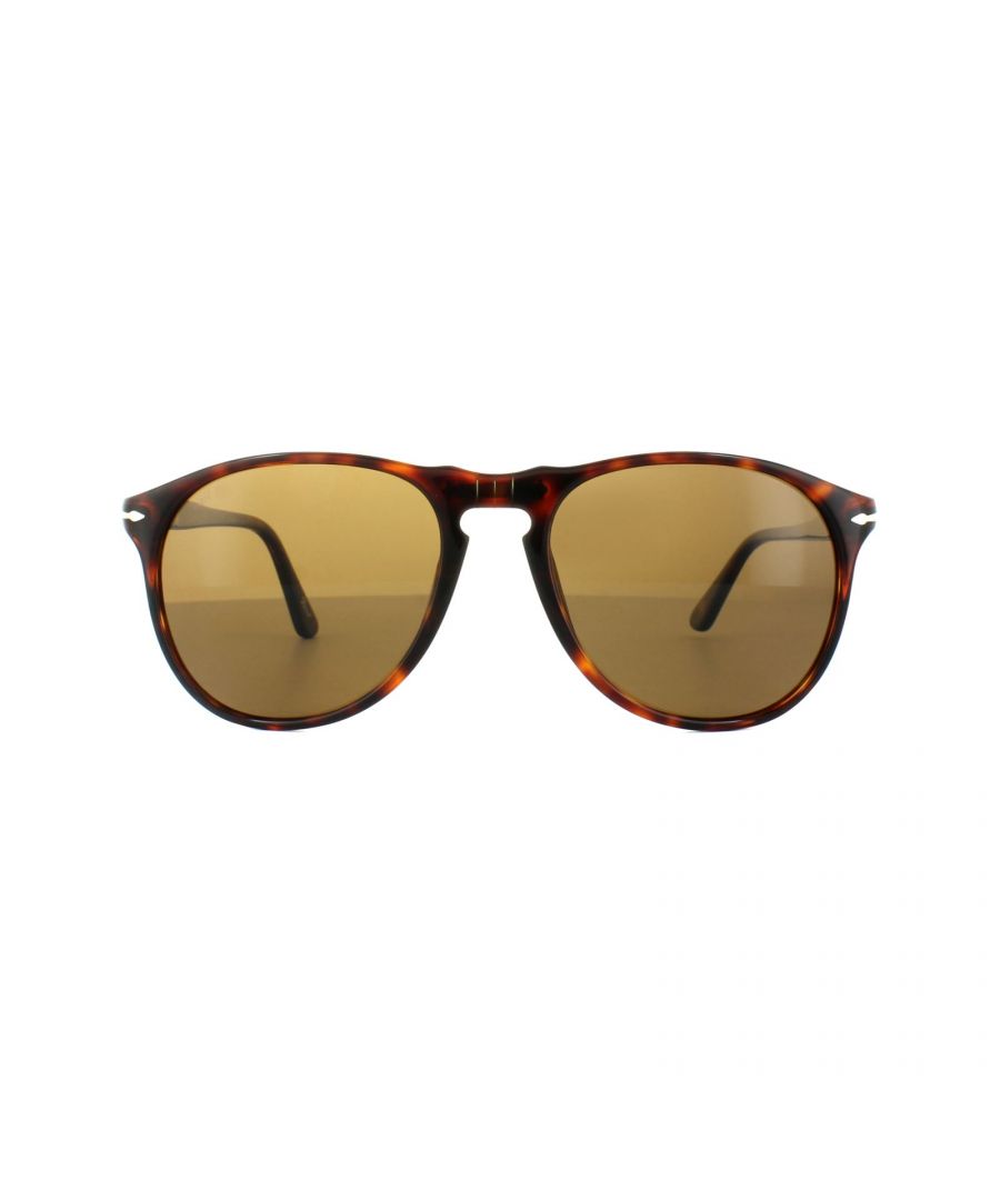 Persol Mens Sunglasses 9649 24/57 Havana Crystal Brown Polarized - One Size