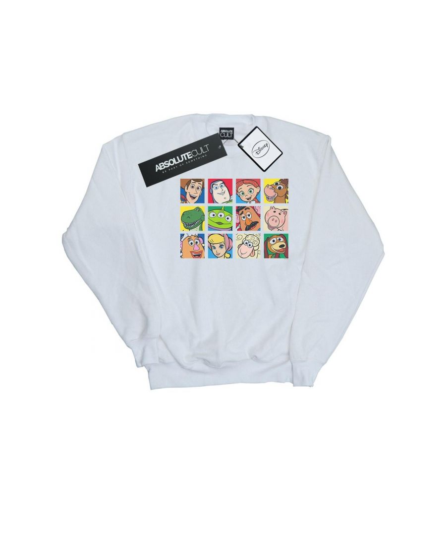 Disney Mens Toy Story Character Squares Sweatshirt (White) - Size 5XL