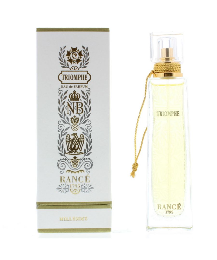 Triomphe by Rance is an aromatic fougere fragrance for men.  Top notes cardamom bitter orange tangerine bergamot.  Middle notes cinnamon clary sage tarragon.  Base notes vanilla incense leather vetiver amber guaiac wood patchouli benzoin.  Triomphe has been introduced in 2009 and reformulated in 2015.