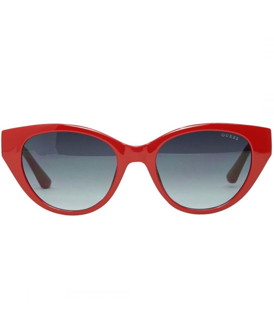 Guess GU7690 66B Red Sunglasses. Lens Width = 52mm. Nose Bridge Width = 19mm. Arm Length = 145mm. Sunglasses, Sunglasses Case, Cleaning Cloth and Care Instrtions all Included. 100% Protection Against UVA & UVB Sunlight and Conform to British Standard EN 1836:2005