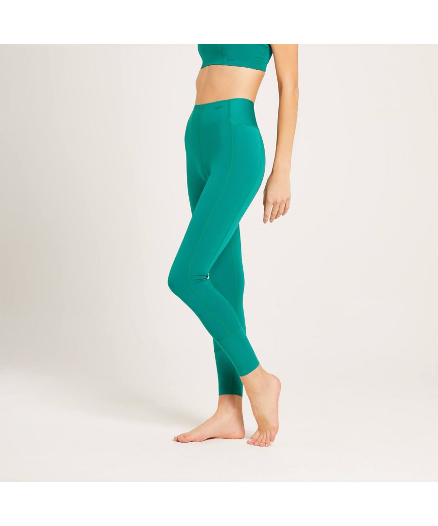 Performance yoga leggings made with Repreve® recycled plastics fabric