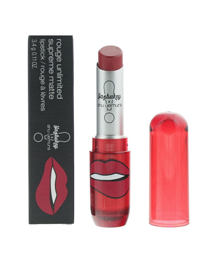Shu Uemura Rouge Unlimited Supreme Matte Yazbukey Tangerine Bloom Lipstick 3.4g