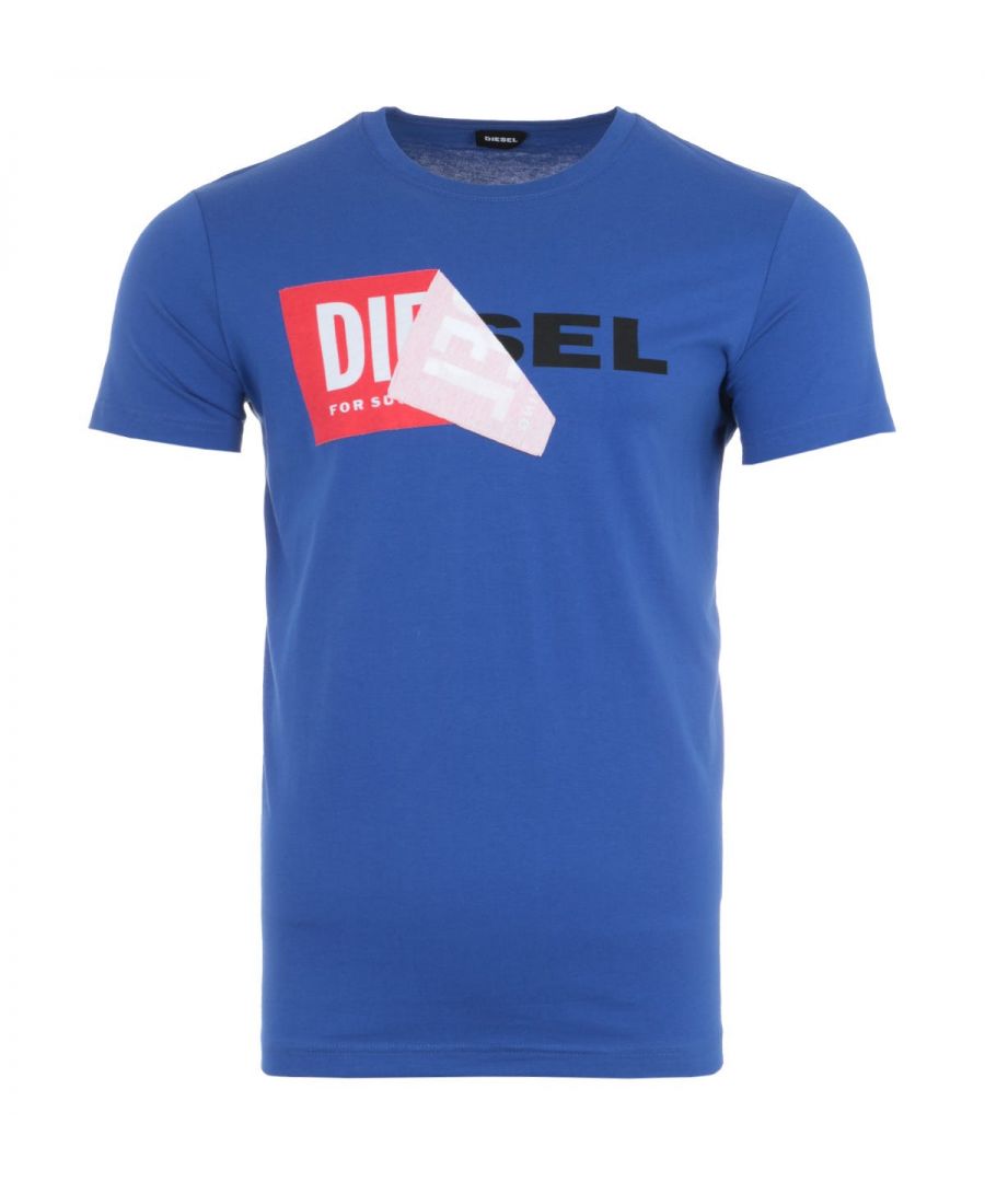 Image for Diesel T-Diego Double Logo T-Shirt - Blue