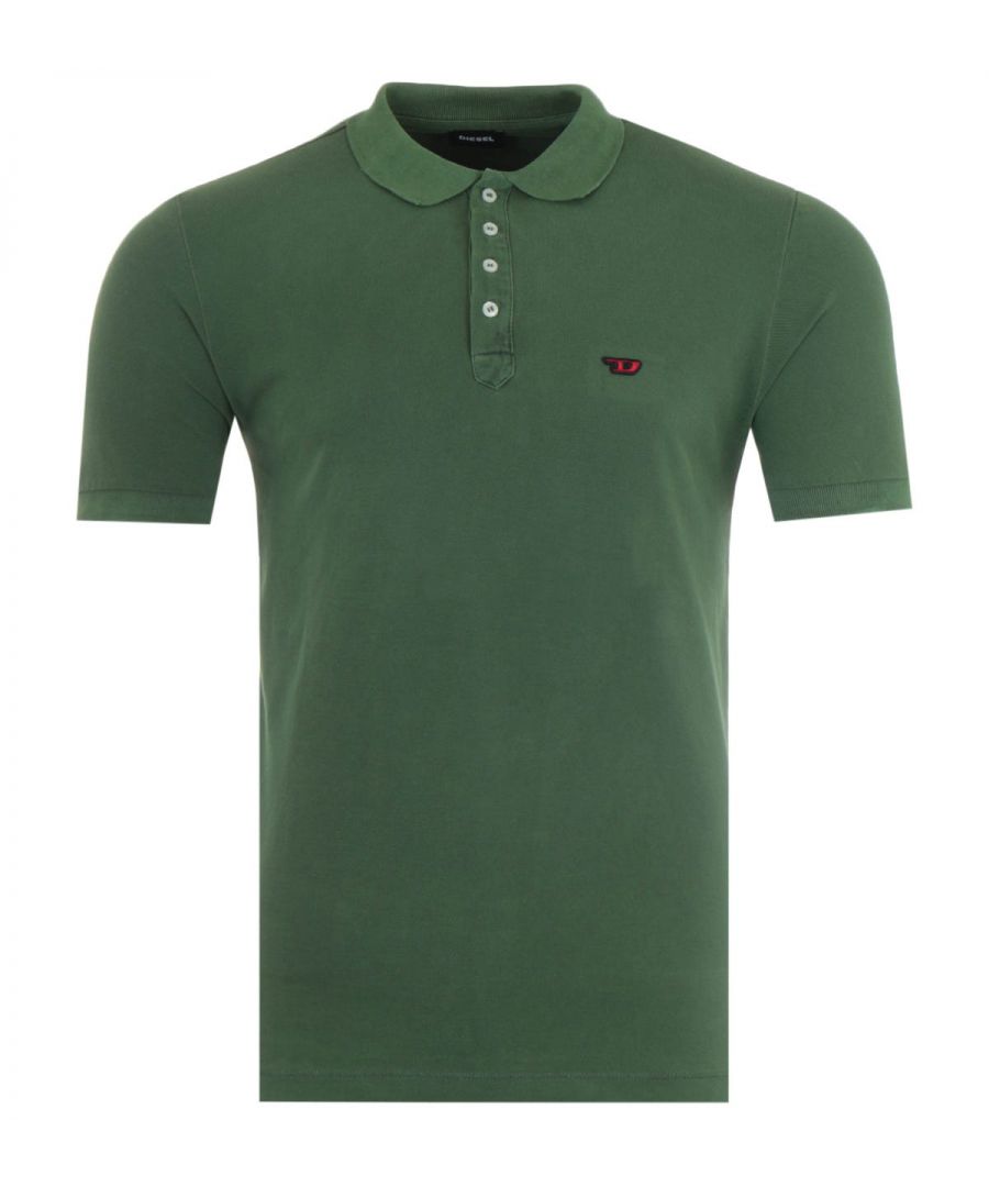 Image for Diesel T-Night D Logo Polo Shirt - Green