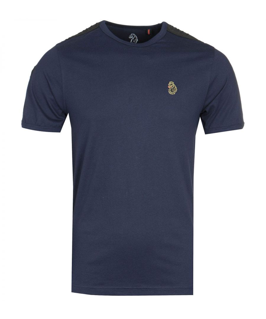 Luke 1977 is, without a doubt, the go-to brand if you\'re after well crafted, witty and masculine products. Finished with the signature Luke Lion logo, you\'re looking at one of the UK\'s top contemporary menswear brands. The Tape Shoulder T-shirt, combines comfort and style, ensuring you look great in and out of the house. Crafted from pure cotton, featuring a classic crew neck design with tape detailing at the shoulders. Finished with the signature Luke Lion logo embroidered at the chest.Pure Cotton Composition, Classic Crew Neck, Tape Detailing, Straight Hemline, Ribbed Collar & Cuffs, Short Sleeves, Vented Seams, Luke 1977 Branding. Style & Fit:Regular Fit, Fits True to Size. Composition & Care:100% Cotton, Machine Wash.