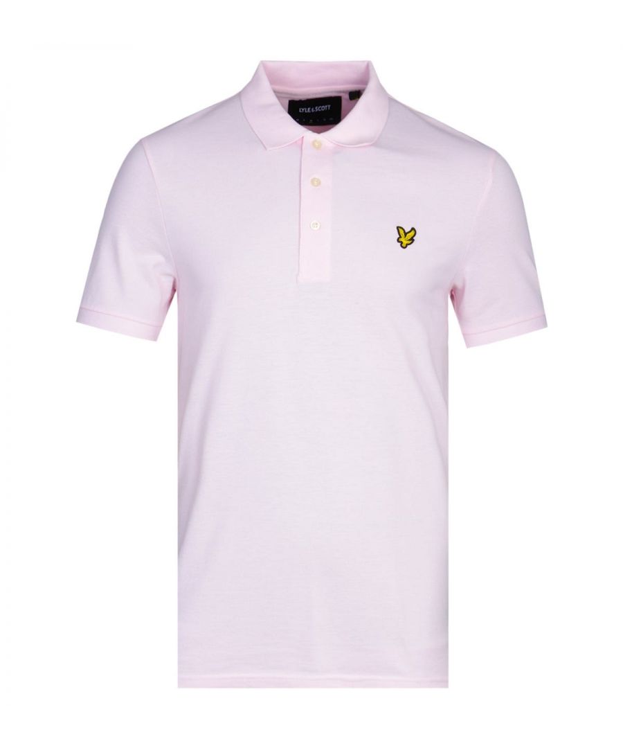 Image for Lyle & Scott Strawberry Cream Pink Pique Polo Shirt