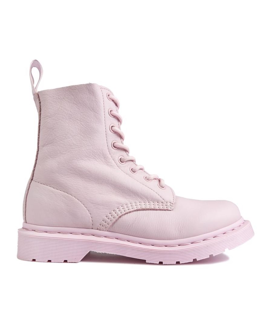 These Dr. Martens Pascal 1460 Boots Are A Unique Way To Elevate Your Style Game. Made In Pale Pink Leather With Tonal Stitching And Grooved Sides, They Have The Iconic Dr. Martens Heel Loop, Are Goodyear Welted And Have An Air Cushioned Sole For Comfort.