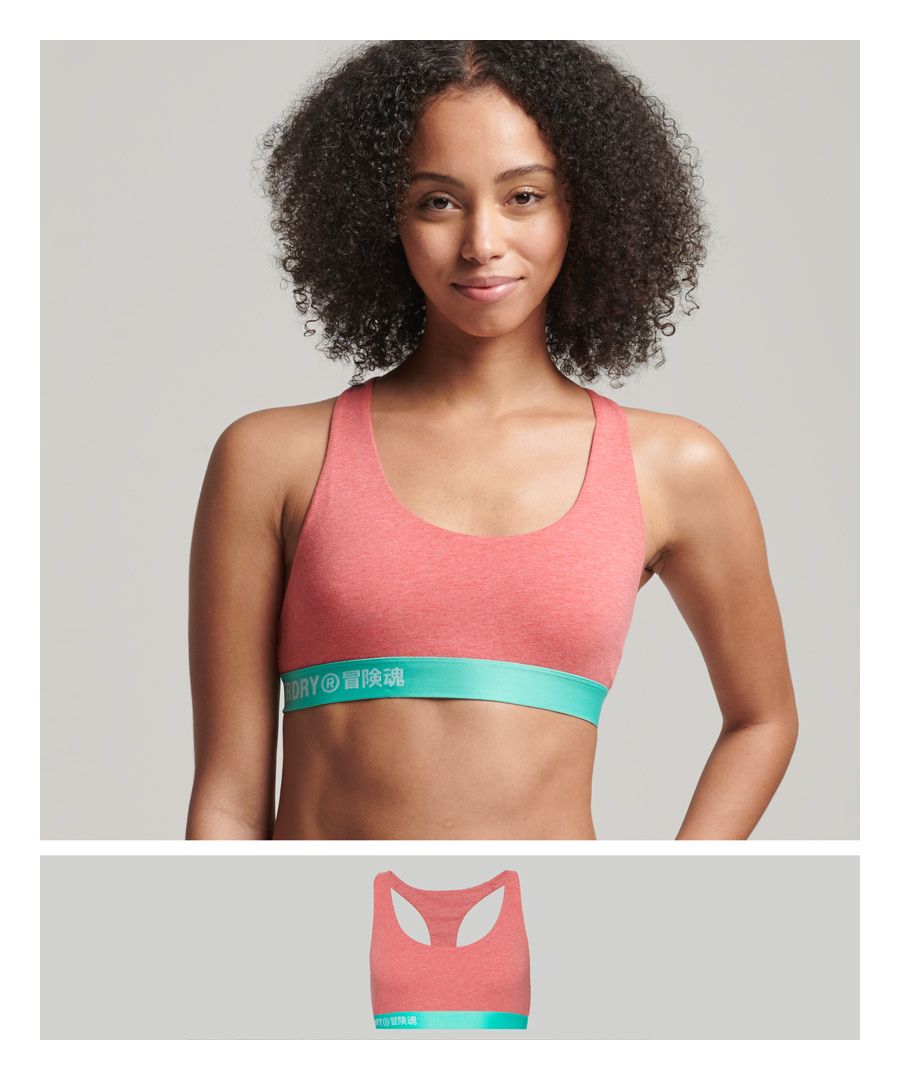 When it comes to an innovative sense of fashion, it all begins with wearing what's comfortable. This sustainably sourced bralette is as versatile as it is stylish, and is also wearable by itself as a crop top or beneath a day dress.Organic cottonRacer style backElasticated hemOffset branded trimMade with organic cotton grown using natural rather than chemical pesticides and fertilisers. The healthier soil this creates uses up to 80% less water which is better for our planet and for the farmers who grow it.