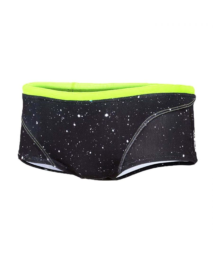 Zone 3 Cosmic Mens Brief Shorts - Black