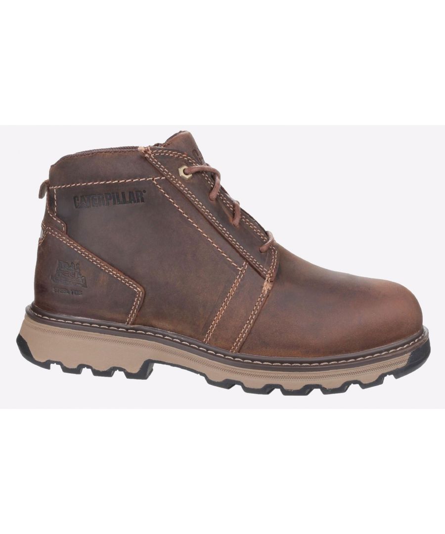 Caterpillar Safety Parker Boot Mens - Brown - Size UK 9