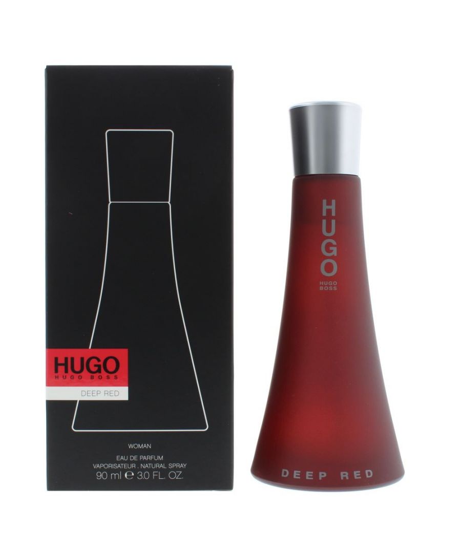 Hugo Boss design house launched Deep Red in 2001as a floral fruity fragrance for women. Deep Red notes consist of blackcurrant pear tangerine blood orange ginger leaves freesia hibiscus accords sandalwood Californian cedar vanilla and musk.