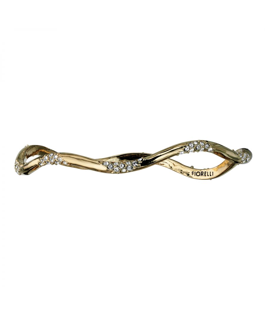 Image for Fiorelli Fashion Gold Plated Crystal by Swarovski Wave Bangle Bracelet