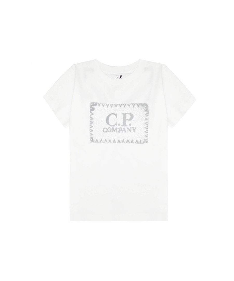 Image for C.P Company Boys Total Eclipse Logo T-shirt White