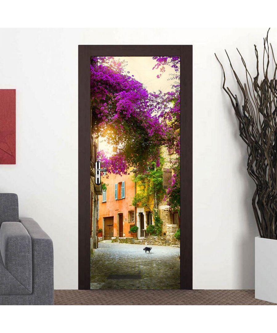 Walplus Door Mural Spring Garden Office Decor Home Decoration Self-Adhesive Stickers - Multicolour - One Size