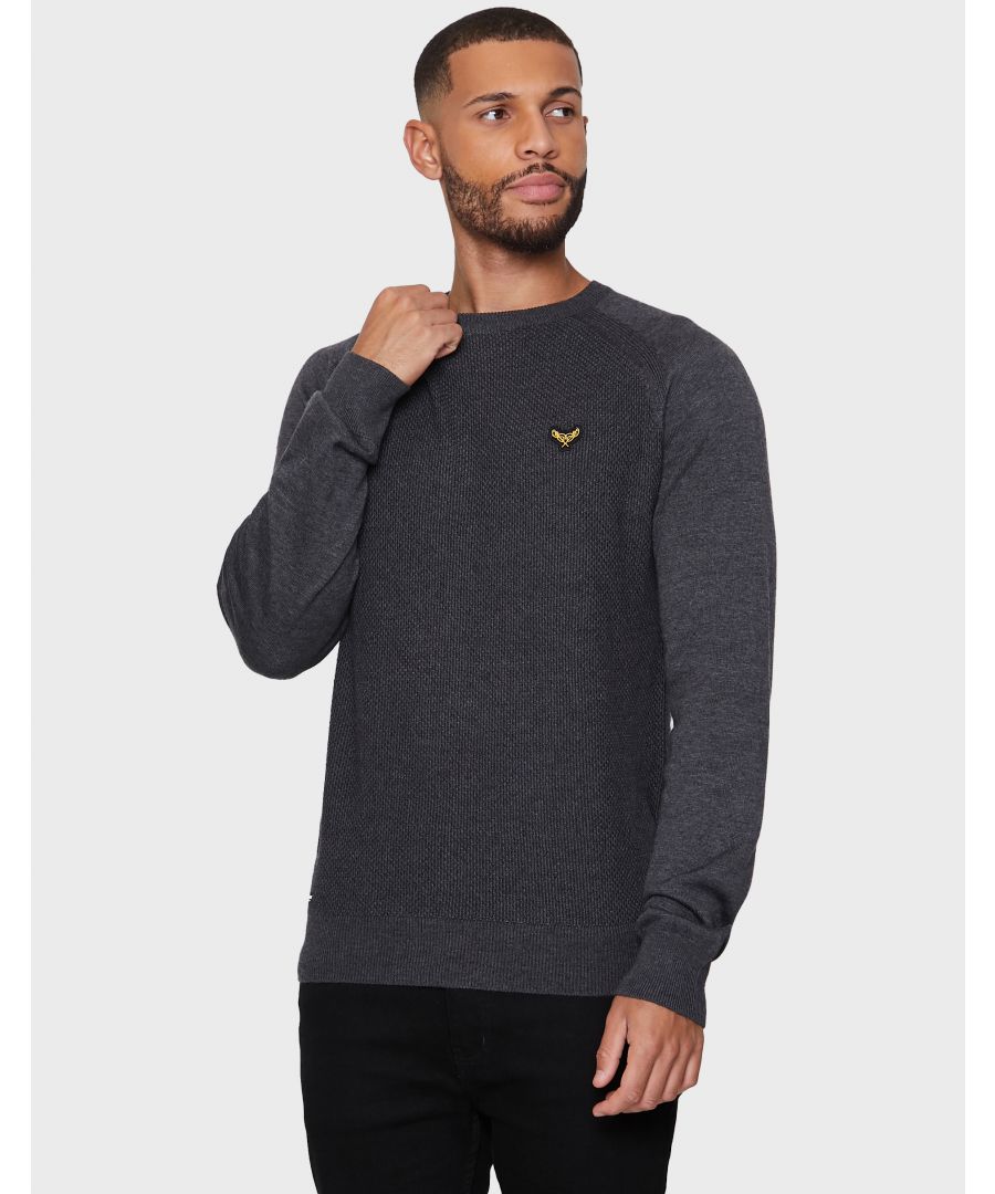 This crew neck jumper from Threadbare features a contrast knit on the body and ribbed neck, cuffs and hem. Made from cotton fabric for comfort and easy care. Other colours and similar styles available.