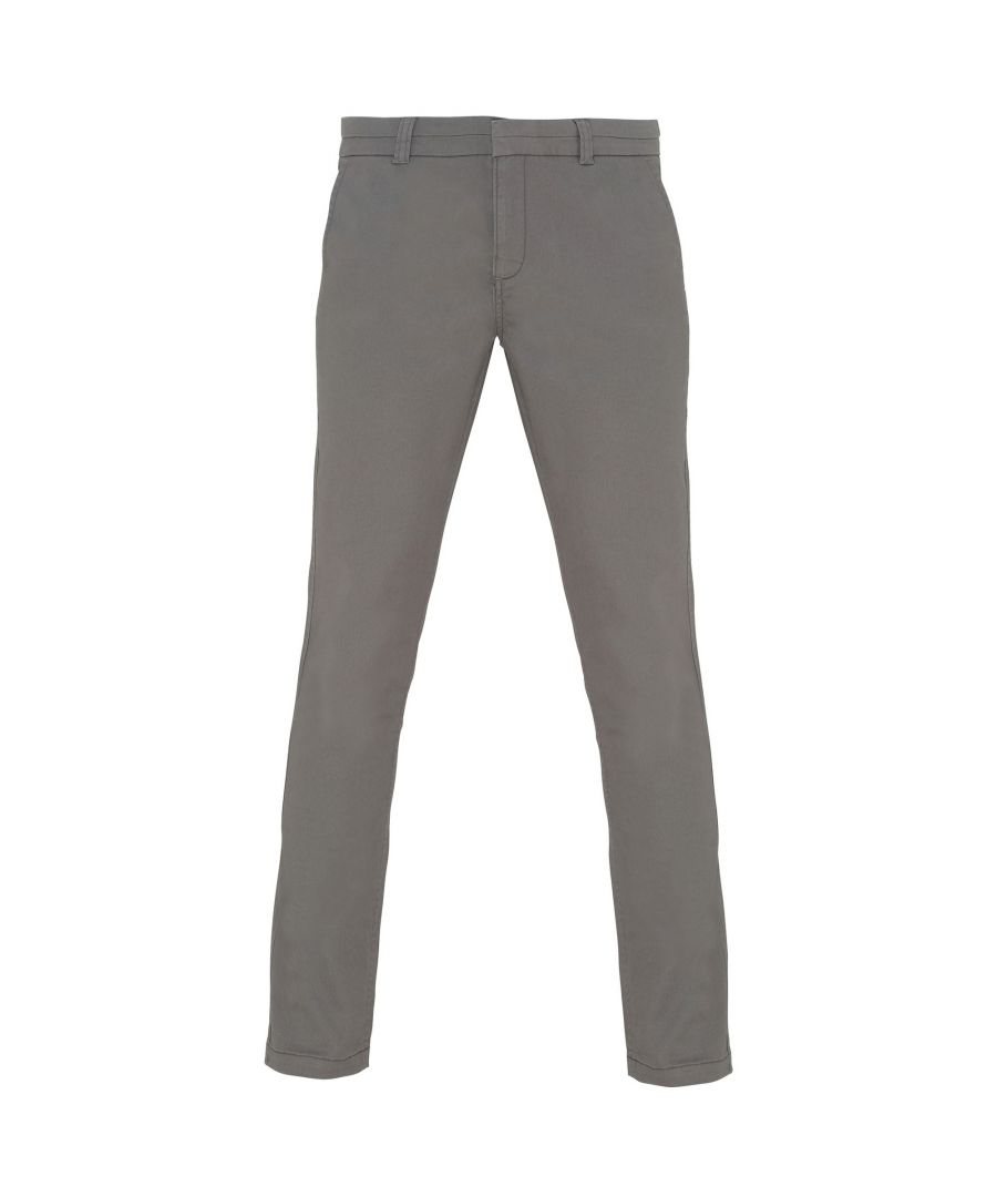 Asquith & Fox Womens/Ladies Casual Chino Trousers (Slate) - Multicolour - Size Medium