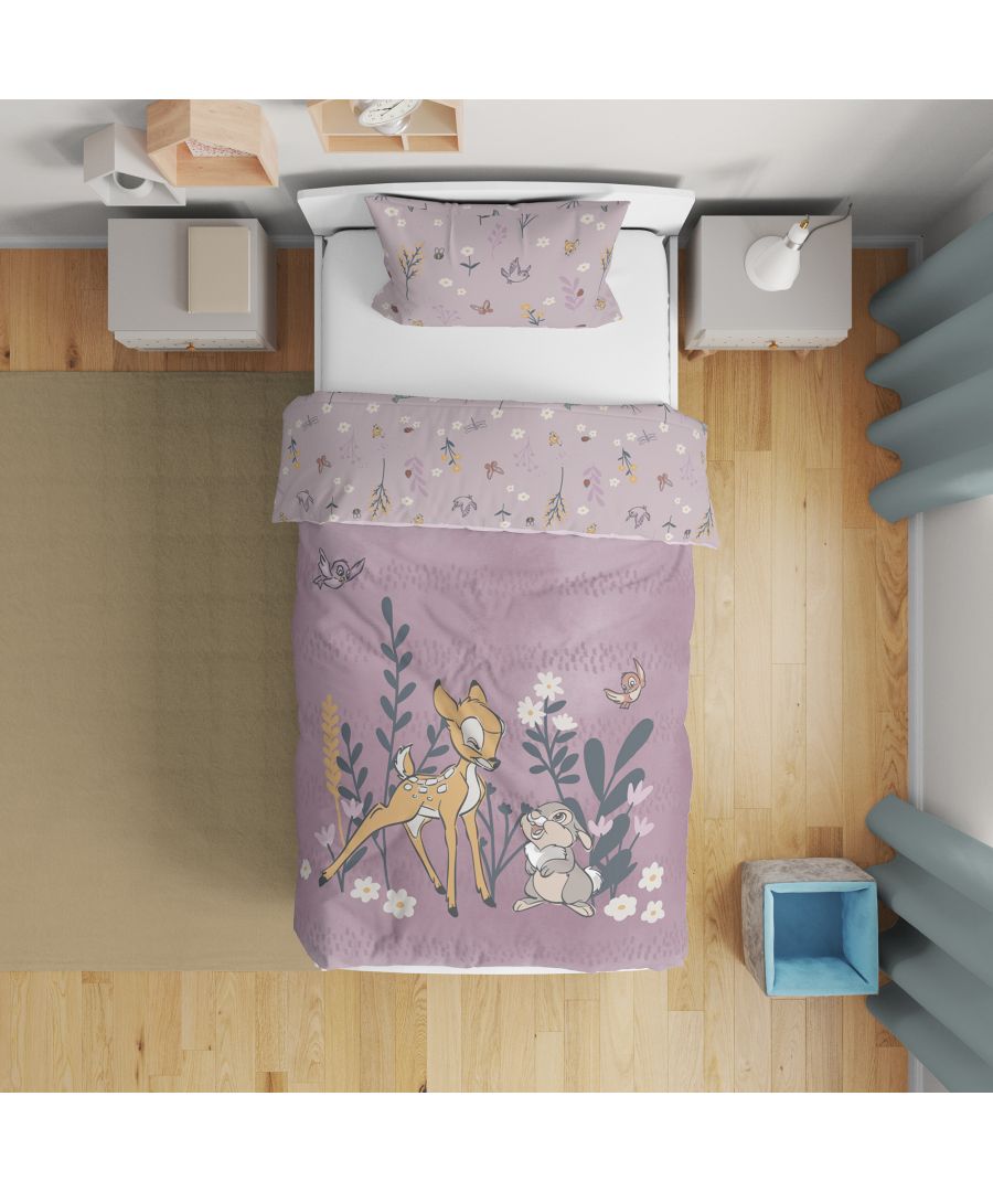 Our Disney Bambi Forest Friend Jacquard Knitted throw will let your little ones build a world of fairly tales and let them sleep in this comfortable and pleasant environment. This luxurious Jacquard 100% cotton Knit throw features the favourite characters Bambi and Thumper in a linear allover print with additional leaf pattern. This is extrmely soft and comfortable for a perfect sleep space. \n\nThis collection is verified by OEKO-TEX® and independently tested for harmful substances. It stands for customer confidence and high product safety.