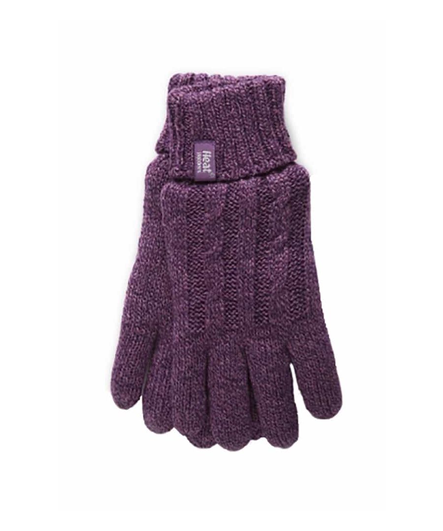 Heat Holders Thermal Gloves  When it gets cold out, you need a good pair of thermal Gloves to keep your fingers toasty warm. That's why Heat Holders has created these extra warm Gloves complete with their plush thermal fleece lining called Heatweaver. This silky, soft lining doesn't just feel luxurious, it also assures you of cosy fingers in the harsh winter. The Heatweaver lining maximises the amount of warm air held close to the skin to ensure your fingers do not get chilly.  Their outer layer is Heat Holders own specially developed yarn which is a high performance insulator which keeps the warm air in and the cold away. This is also while having superior moisture breathing abilities.  Heat Holders Gloves also have an extendable cuff which unfolds to create a protective sleeve that hugs the wrist for a secure fit, ensuring that there is no chilly gap between your wrists and your sleeves, with elasticated ribbing to hold them secure and close to your skin. These features mean that these Gloves have a TOG rating of 2.3 ensuring warmth in the bitter cold of winter.  These Gloves are available in a size Small / Medium and 7 colours to choose from.  Product Details  - Thermal Gloves - 2.3 tog rating - Heatweaver lining - Heat Holder Cuff - Elasticated Ribbing - S/M - 7 Colours - Thermal Yarn - Cable Knit - Extra warm