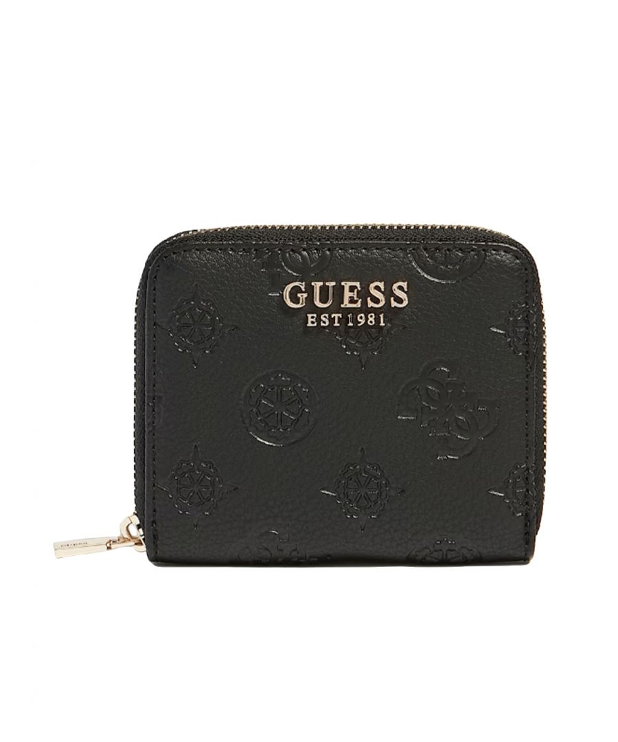Portemonnee Guess Heleina dark Woman Zwart Kunststof. Authentieke citybagage van het merk Guess - streetwear/sportswear design by Guess - Guess for Women fashion, perfect voor dagelijks leven - Zwarte Guess portemonnee past perfect bij de rest van je kleedkamer - comfortabel synthetisch materiaal - klassiek - Heleina dark -