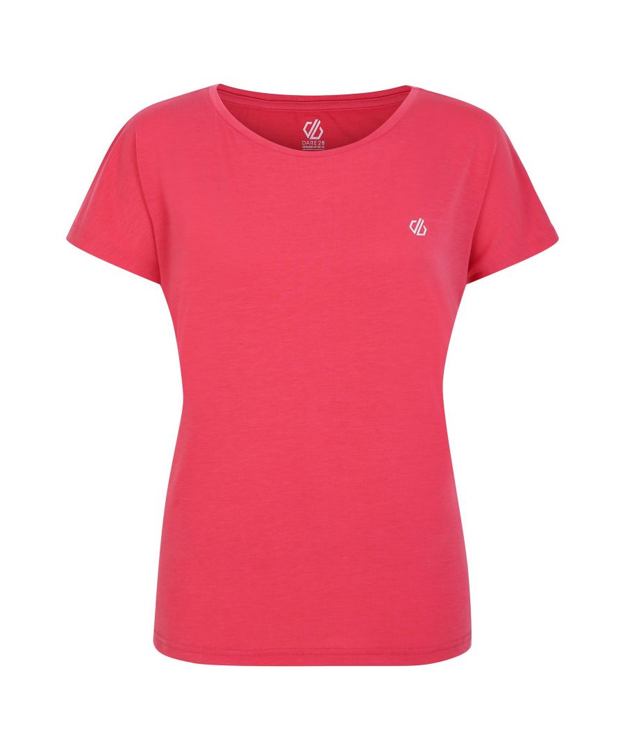 Dare 2B Womens/Ladies Persisting Marl Lightweight T-Shirt (Sorbet Pink) - Size 8 UK