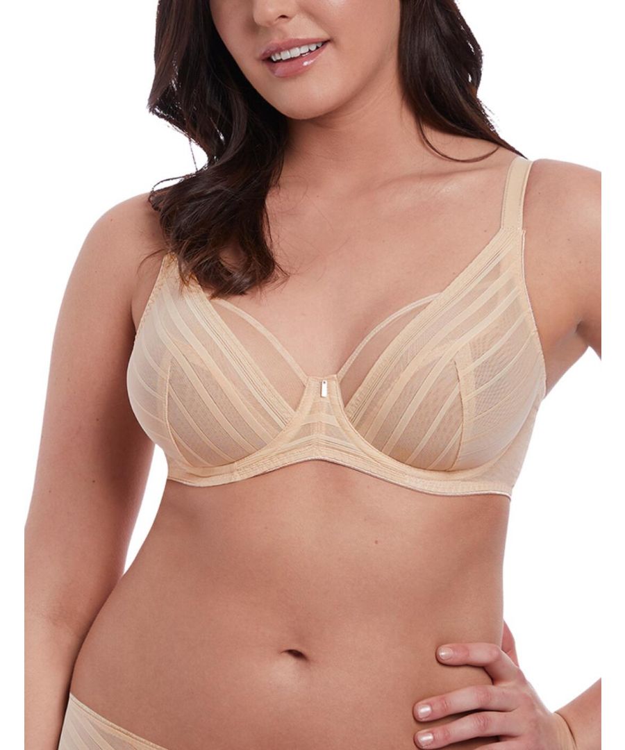 Freya Womens 3161 Cameo High Apex Bra - Beige Nylon - Size 34C