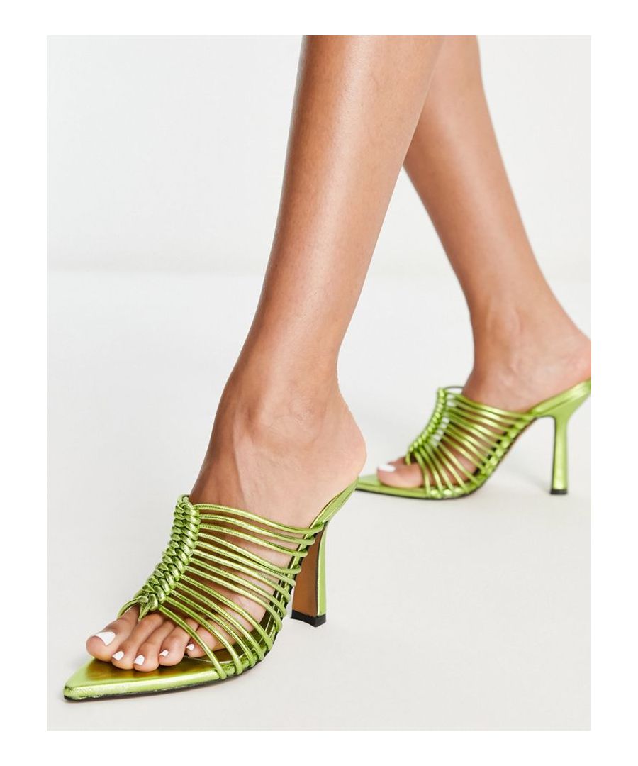 Shoes by Topshop Free your feet Strappy design Slip-on style Open toe High block heel Sold by Asos