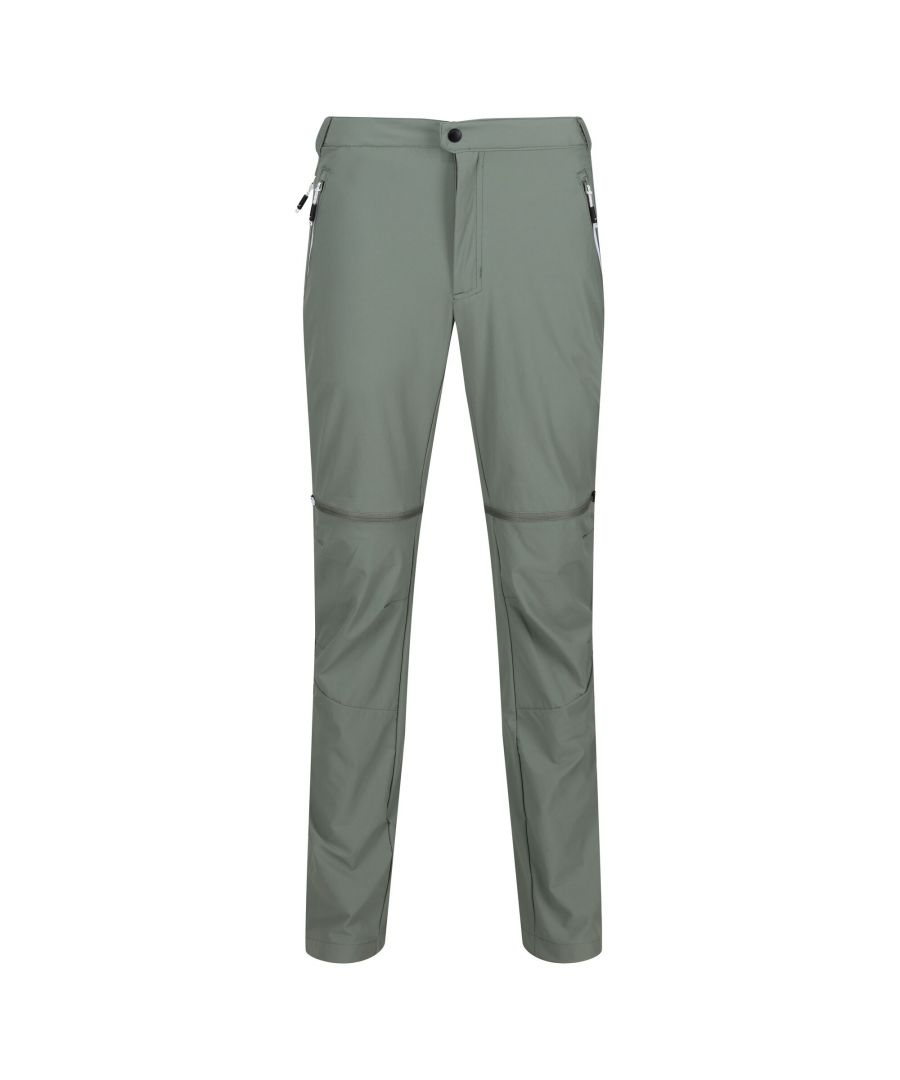Regatta Mens Mountain Zip-Off Trousers (Agave Green) - Size 38 Regular - Secret Sales