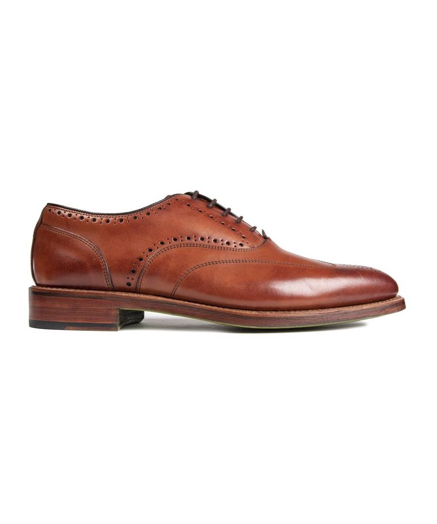 A Noble Style And Timeless Design, The Tan Oliver Sweeney's Annsborough Brogue Lace-up Shoe Is A Must-have For The Modern Gentleman. Featuring A Luxurious Calf Leather Upper With A High Quality Leather Sole, The Designer's Signature Branding And Fine Detailing, These Shoes, Of Highest Craftmanship, Are Effortlessly Stylish.
