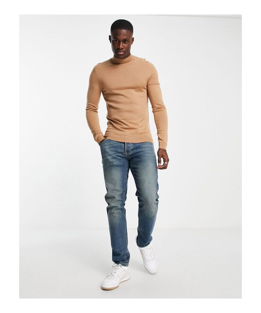 Jumpers & Cardigans by ASOS DESIGN The soft stuff Turtle neck Long sleeves Ribbed trims Muscle fit Sold by Asos