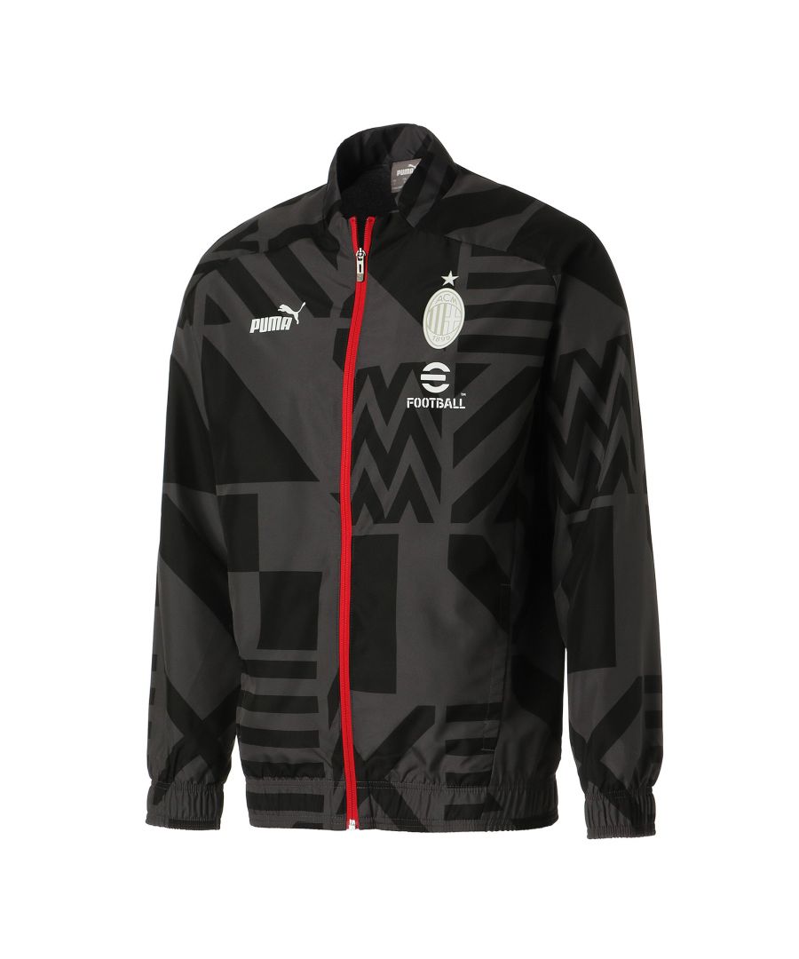 PRODUCT STORY Grab this Pre-Match Jacket on your way to the football game – it’s the perfect outer layer to keep you warm in the stands while showing the whole world you’re a proud A.C. Milan fan.