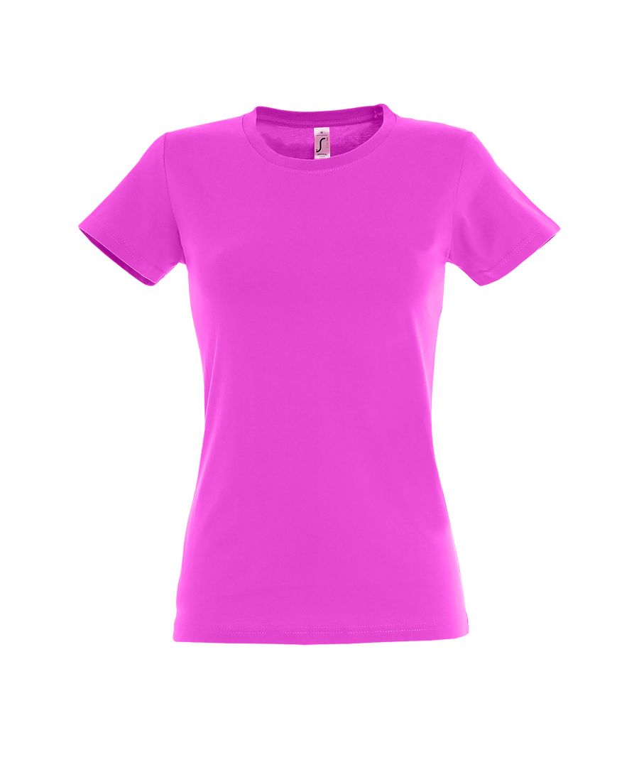 SOLS Womens/Ladies Imperial Short-Sleeved T-Shirt (Candy Pink) - Size 2XL